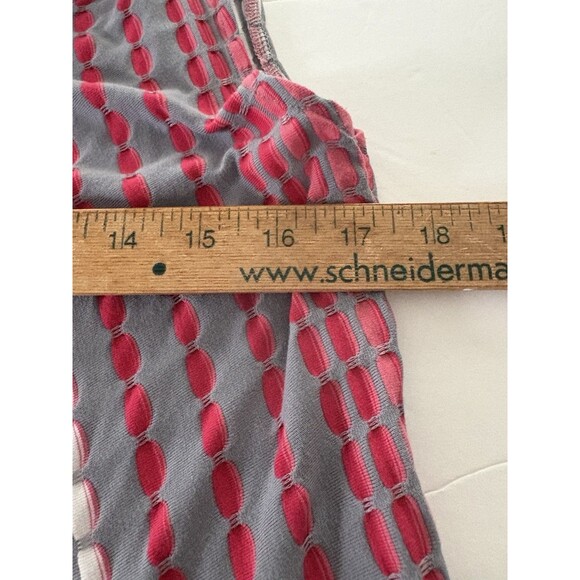 Habitat Clothes Tunic Top Size M Pink Gray Flared Swing Tank Sleeveless Cowl - Picture 8 of 15